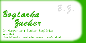 boglarka zucker business card